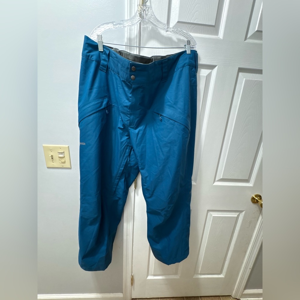 Patagonia Men’s Snowshot Skii Snow Pants Regular Blue XXL Recco H2NO 30689